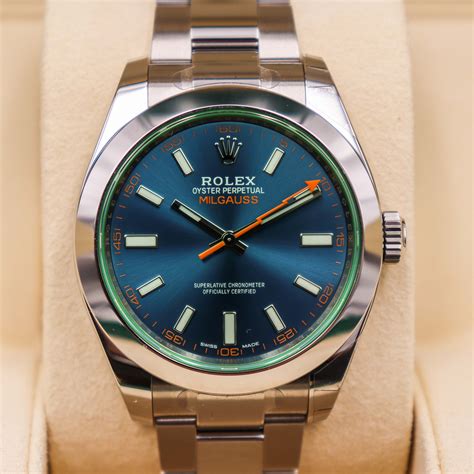 rolex milgauss z-blue for sale|Rolex Milgauss price chart.